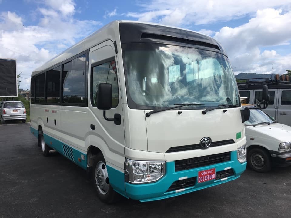 New Luxury Toyota Coaster booking