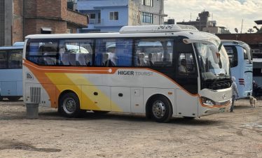 Higer Sofa bus rental in Nepal