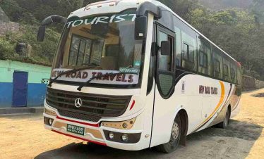 white bus